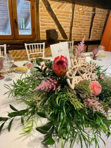 Hambroneta Boda organizacion catering Vane Luis mesa presidencial centro