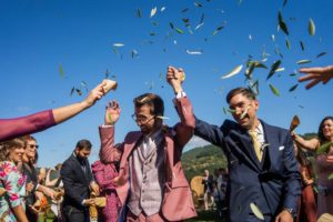 Hambroneta Organizacion Catering Boda Iñigo Jon salida ceremonia