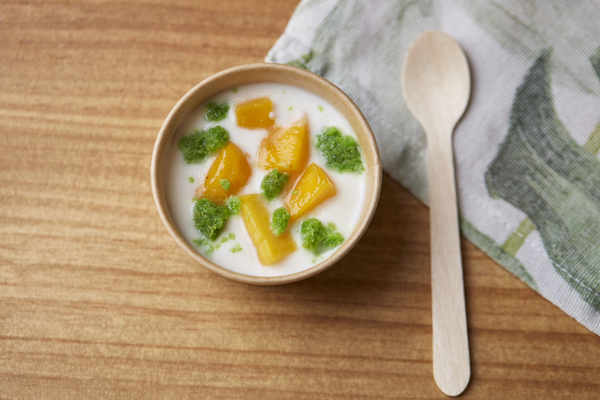 yogur mando pistacho